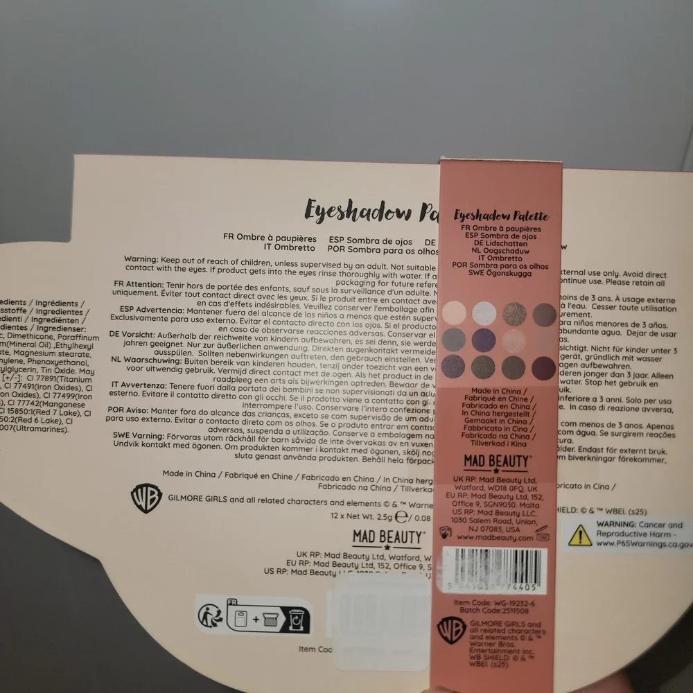 GILMORE GIRLS Coffee Please & A Shot Of Cynicism Eyeshadow Palette NEW Unopened